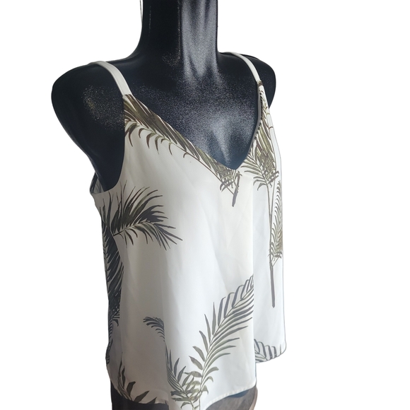 Pentagone Palm Leaf Print Tank Top M - Picture 2 of 6